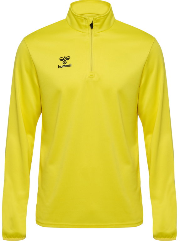 hummel Sport-Langarmshirt hmlESSENTIAL Half-Zip (angenehmes Tragegefühl) gelb Herren