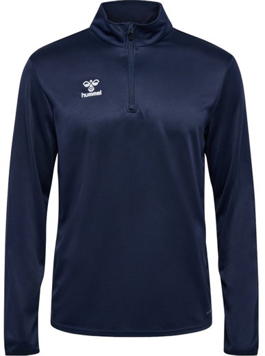 hummel Sport-Langarmshirt hmlESSENTIAL Half-Zip (angenehmes Tragegefühl) marineblau Herren