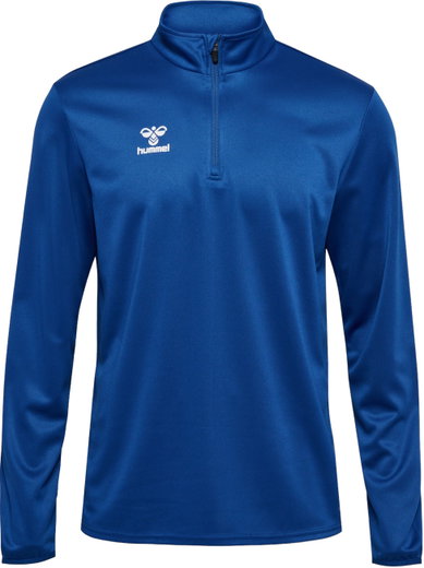 hummel Sport-Langarmshirt hmlESSENTIAL Half-Zip (angenehmes Tragegefühl) dunkelblau Herren