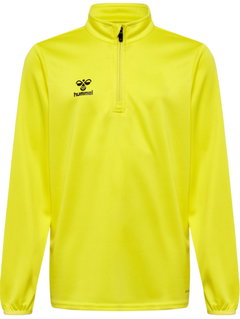 hummel Sport-Langarmshirt hmlESSENTIAL Half-Zip (angenehmes Tragegefühl) gelb Kinder