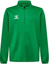 hummel Sport Long Sleeve Shirt hmlESSENTIAL Half-Zip (comfortable fit) green children
