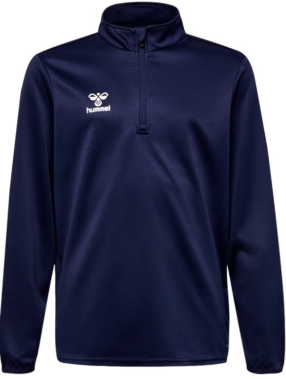hummel Sport-Langarmshirt hmlESSENTIAL Half-Zip (angenehmes Tragegefühl) marineblau Kinder