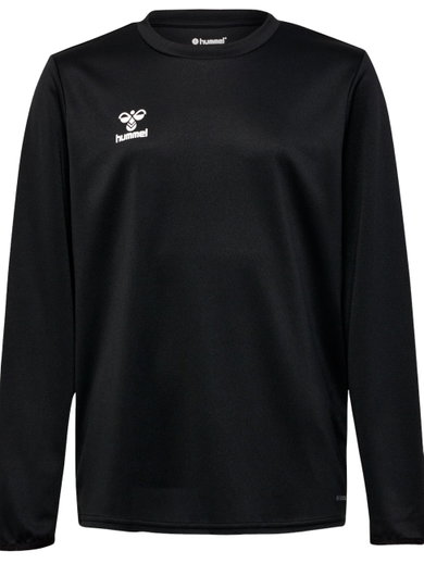 hummel Sport-Langarmshirt hmlESSENTIAL Sweatshirt (Interlock-Stoff) schwarz Kinder