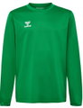 hummel Sport-Langarmshirt hmlESSENTIAL Sweatshirt (Interlock-Stoff) grün Kinder