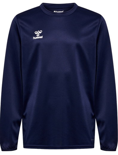 hummel Sport-Langarmshirt hmlESSENTIAL Sweatshirt (Interlock-Stoff) marineblau Kinder