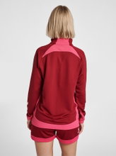 hummel Sport long-sleeved shirt hmlLEAD Half-Zip (sweat fabric) bordeaux/red Women