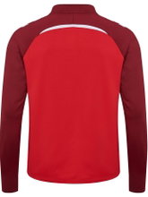 Hummel long-sleeve shirt hmlLEAD 2.0 Half Zip (recycled polyester, high breathability) red men's