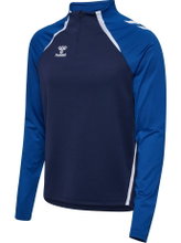 Hummel Long Sleeve Shirt hmlLEAD 2.0 Half Zip (recycled Polyester, high breathability) navy blue/blue Men's
