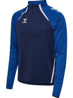 Hummel Long Sleeve Shirt hmlLEAD 2.0 Half Zip (recycled Polyester, high breathability) navy blue/blue Men's