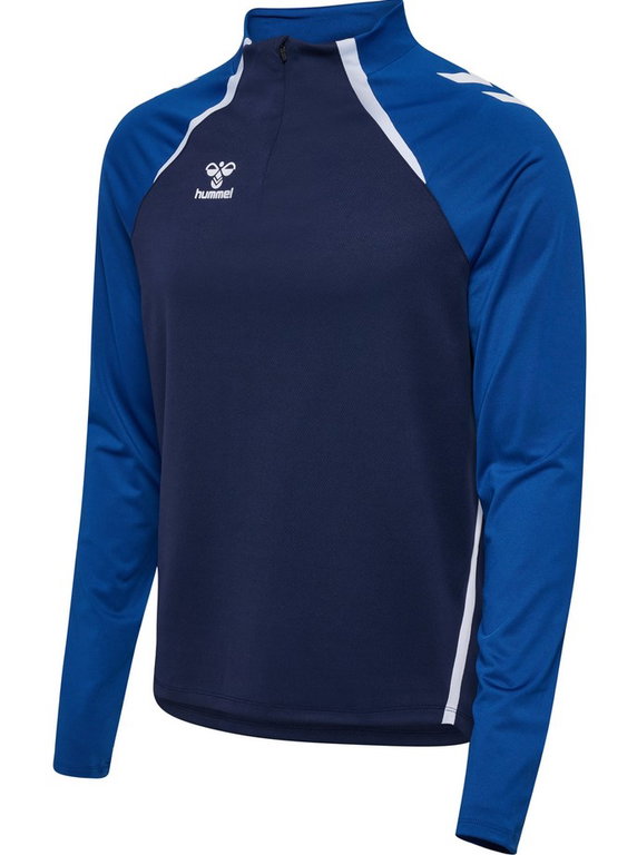 hummel Langarmshirt hmlLEAD 2.0 Half Zip (rec. Polyester, hohe Atmungsaktivität) marineblau/blau Herren