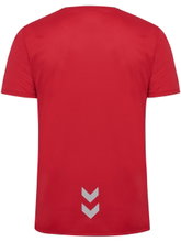 Hummel Run Shirt hmlRUN Jersey (breathable, optimal freedom of movement) red men's