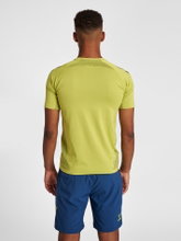 hummel Sport-Tshirt hmlLEAD Pro Seamless Training Jersey (dehnbarer Jerseystoff) Kurzarm lime Herren
