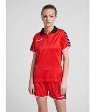 hummel Sport Polo hmlAUTHENTIC Functional (soft jersey fabric) Short sleeve red Women