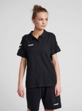 hummel Sport/Leisure Polo hmlGO Cotton (Cotton) Short Sleeve Black Women