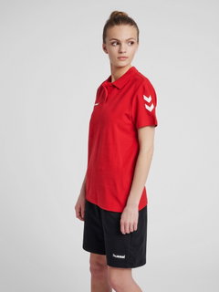 hummel Sport/Freizeit-Polo hmlGO Cotton (Baumwolle) Kurzarm rot Damen