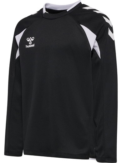 hummel Pullover hmlCORE 2.0 Crew Neck (100% rec. Polyester) schwarz/weiss Kinder
