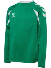 hummel Pullover hmlCORE 2.0 Crew Neck (100% recycled Polyester) green/white children
