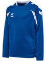 hummel Pullover hmlCORE 2.0 Crew Neck (100% rec. Polyester) blau/weiss Kinder
