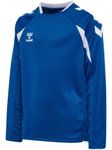hummel Pullover hmlCORE 2.0 Crew Neck (100% rec. Polyester) blau/weiss Kinder