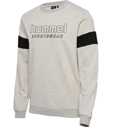 hummel Pullover hmlLGC Bryce Sweatshirt (Baumwolle) grau Herren