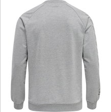 hummel Pullover hmlMOVE Grid Cotton Sweatshirt (Baumwolle) grau Herren
