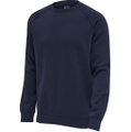 hummel Freizeit-Pullover hmlRED Classic Sweatshirt (Sweatstoff, Rippbündchen) marineblau Herren