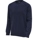 hummel Freizeit-Pullover hmlRED Classic Sweatshirt (Sweatstoff, Rippbündchen) marineblau Herren