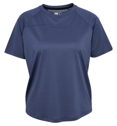 hummel Trainings-Shirt hmlCOURT Light Weight (atmungsaktiv, leicht) indigoblau Damen