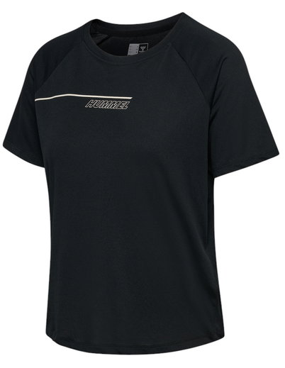 hummel Trainings-Shirt hmlCOURT Light Weight (atmungsaktiv, leicht) schwarz Damen