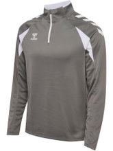 hummel Sport Long Sleeve Shirt hmlCORE 2.0 Half Zip (optimal freedom of movement) grey/white men's