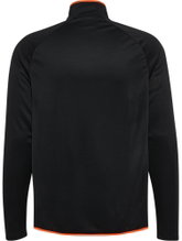 hummel Sport Long Sleeve Shirt hmlCORE 2.0 Half Zip (optimal freedom of movement) black/orange men's