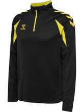 hummel Sport Long Sleeve Shirt hmlCORE 2.0 Half Zip (optimal freedom of movement) black/yellow Men's