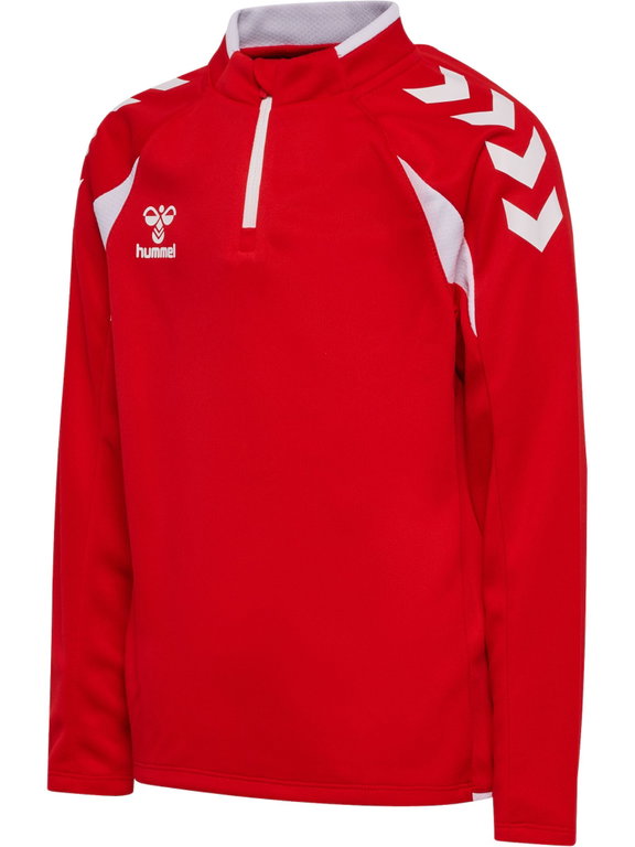 hummel Sport-Langarmshirt hmlCORE 2.0 Half Zip (optimale Bewegungsfreiheit) rot/weiss Jungen