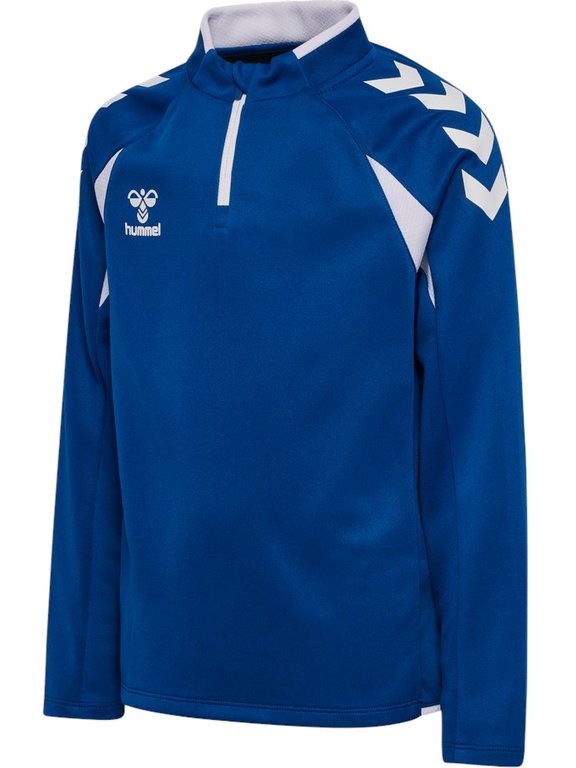 hummel Sport-Langarmshirt hmlCORE 2.0 Half Zip (optimale Bewegungsfreiheit) blau/weiss Jungen