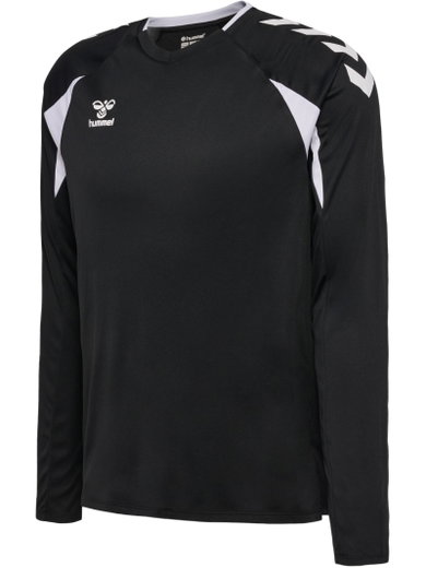 hummel Sport-Langarmshirt hmlCORE 2.0 Jersey (angenehmes Tragegefühl) schwarz/weiss Herren