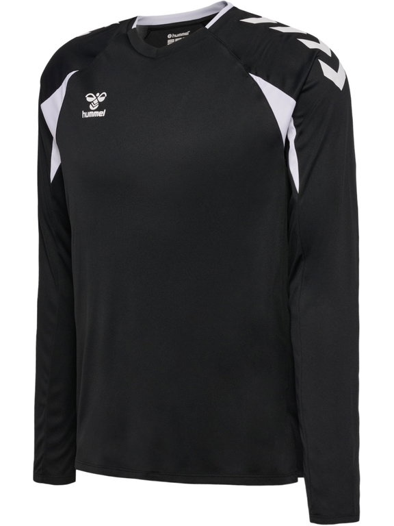 hummel Sport-Langarmshirt hmlCORE 2.0 Jersey (angenehmes Tragegefühl) schwarz/weiss Herren