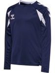 hummel Sport-Langarmshirt hmlCORE 2.0 Jersey (angenehmes Tragegefühl) marineblau/weiss Jungen