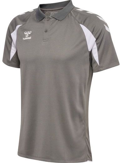 Hummel Sport Polo hmlCORE 2.0 (100% recycled polyester) grey/white men's