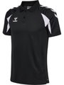 hummel Sport-Polo hmlCORE 2.0 (100% rec. Polyester) schwarz/weiss Herren