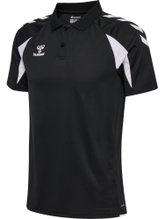 hummel Sport-Polo hmlCORE 2.0 (100% rec. Polyester) schwarz/weiss Herren