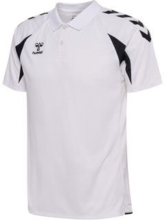 hummel Sport-Polo hmlCORE 2.0 (100% rec. poliester) biały/czarny mężczyźni