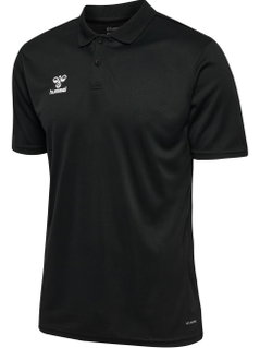 hummel Sport-Polo hmlESSENTIAL (100% rec. poliester) Krótki rękaw czarny Mężczyźni