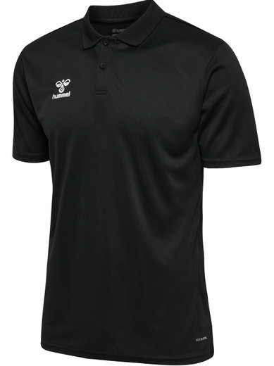 hummel Sport-Polo hmlESSENTIAL (100% rec. Polyester) Kurzarm schwarz Herren