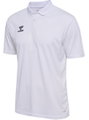 hummel Sport-Polo hmlESSENTIAL (100% rec. Polyester) Kurzarm weiss Herren