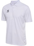hummel Sport-Polo hmlESSENTIAL (100% rec. Polyester) Kurzarm weiss Herren