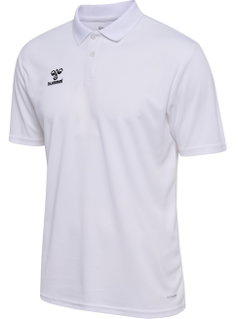 hummel Sport-Polo hmlESSENTIAL (100% rec. poliester) Krótki rękaw biały Mężczyźni