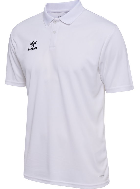 hummel Sport Polo hmlESSENTIAL (100% recycled Polyester) Short Sleeve white Men