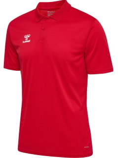 hummel Sport-Polo hmlESSENTIAL (100% rec. Polyester) Kurzarm rot Herren