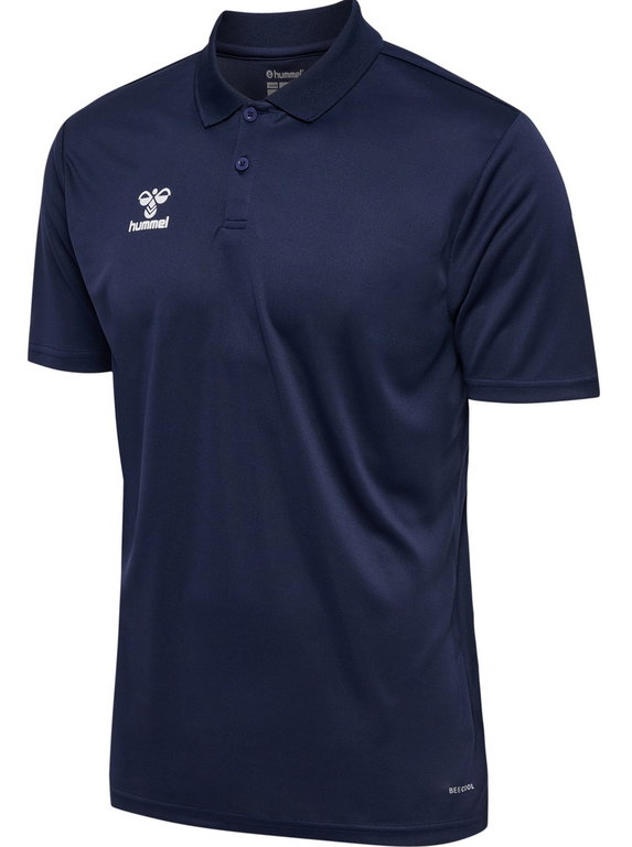 hummel Sport-Polo hmlESSENTIAL (100% rec. Polyester) Kurzarm marineblau Herren