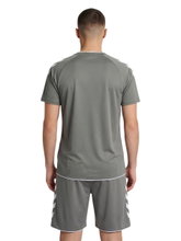 hummel Sport Shirt hmlCORE 2.0 (recycled polyester, optimal freedom of movement) short-sleeved grey/white men's